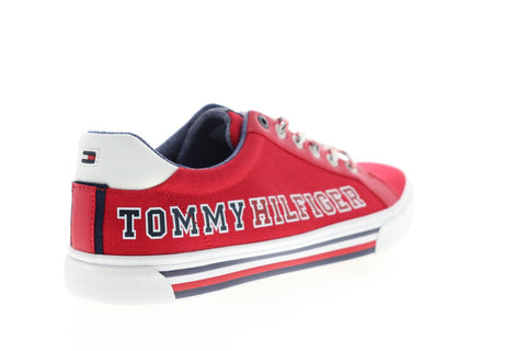 Tommy Hilfiger Randian TMRANDIAN Mens Red Canvas Casual Lace Up Fashion Sneakers Shoes