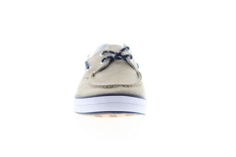Tommy Hilfiger Realm 2 TMREALM2 Mens Beige Canvas Casual Lace Up Boat Shoes