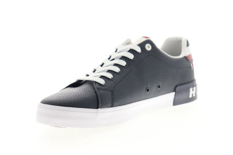 Tommy Hilfiger Rezz TMREZZ Mens Blue Leather Casual Lace Up Fashion Sneakers Shoes