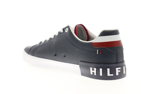 Tommy Hilfiger Rezz TMREZZ Mens Blue Leather Casual Lace Up Fashion Sneakers Shoes