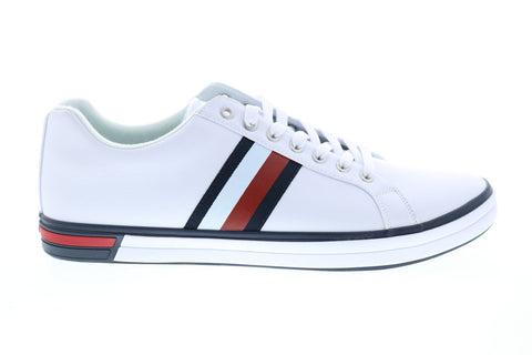 Tommy Hilfiger Roux 2 TMROUX2 Mens White Synthetic Designer Sneakers Shoes