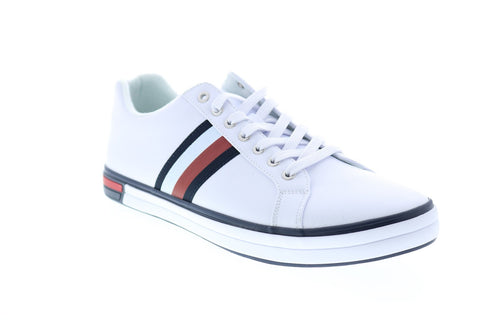 Tommy Hilfiger Roux 2 TMROUX2 Mens White Synthetic Designer Sneakers Shoes