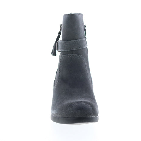 Earth Origins Tori Womens Gray Suede Zipper Ankle & Booties Boots
