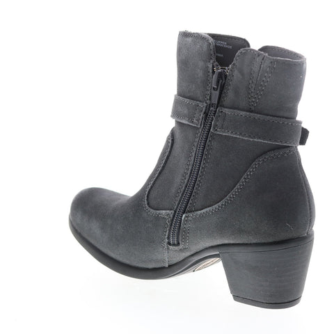 Earth Origins Tori Womens Gray Suede Zipper Ankle & Booties Boots