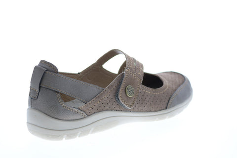 Earth Origins Tova Womens Brown Suede Slip On Mary Jane Flats Shoes