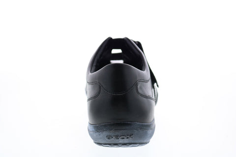 Geox Uomo City U1169H00043C9999 Mens Black Leather Euro Sneakers Shoes