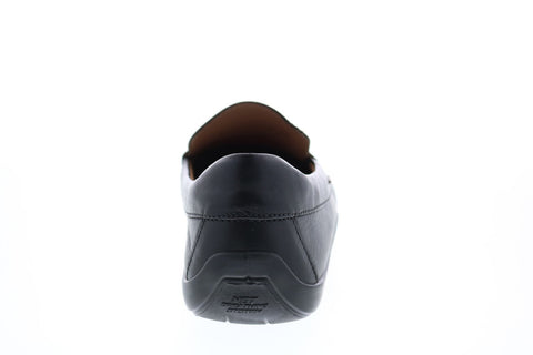 Geox U Xense Mox A U42D3A00043C9999 Mens Black Leather Loafers & Slip Ons Casual Shoes