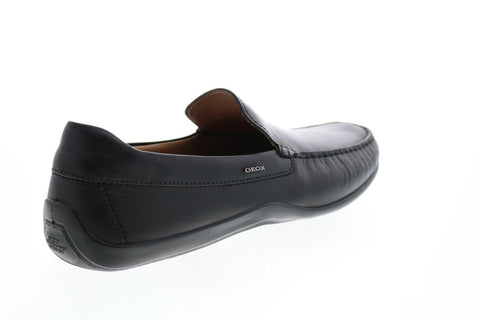 Geox U Xense Mox A U42D3A00043C9999 Mens Black Leather Loafers & Slip Ons Casual Shoes