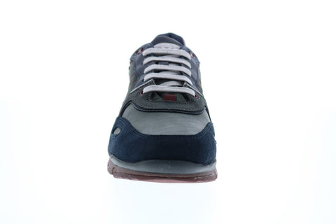 Geox U Sandford B Abx A Mens Blue Suede Lace Up Euro Sneakers Shoes