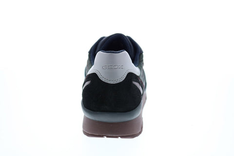 Geox U Sandford B Abx A Mens Blue Suede Lace Up Euro Sneakers Shoes