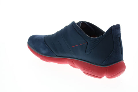 Geox U Nebula B Mens Blue Suede Lace Up Euro Sneakers Shoes