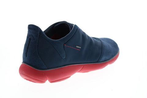 Geox U Nebula B Mens Blue Suede Lace Up Euro Sneakers Shoes
