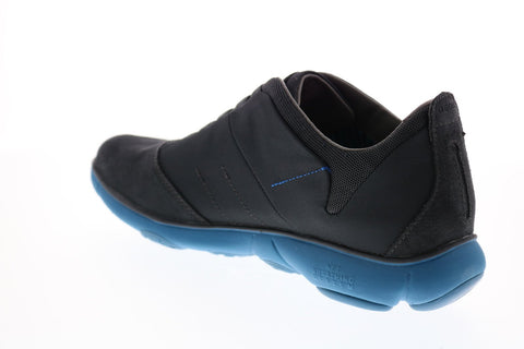 Geox U Nebula B Mens Black Suede Lace Up Euro Sneakers Shoes