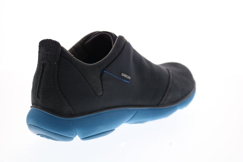 Geox U Nebula B Mens Black Suede Lace Up Euro Sneakers Shoes