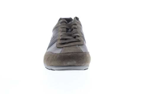 Geox U Wells U52T5C022MECQ64N Mens Gray Suede Lace Up Low Top Sneakers Shoes