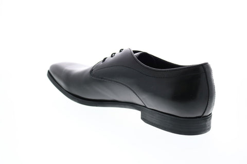 Geox U New Life A Mens Black Leather Oxfords & Lace Ups Plain Toe Shoes
