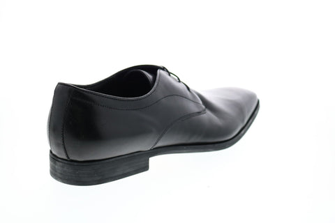 Geox U New Life A Mens Black Leather Oxfords & Lace Ups Plain Toe Shoes