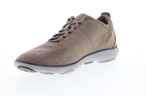 Geox U Nebula U82D7C01122C6029 Mens Brown Suede Slip On Sneakers Shoes