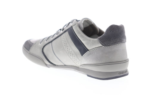 Geox U Kristof U620EA0CL22C9031 Mens Gray Nubuck Low Top Sneakers Shoes