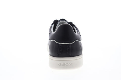 Geox U Warrens U620LB00085C9999 Mens Black Leather Low Top Sneakers Shoes