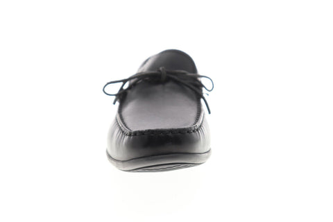 Geox U Ascanio U620WA00043C9999 Mens Black Leather Dress Slip On Loafers Shoes