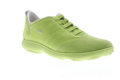 Geox U Nebula U62D7F08822C3015 Mens Green Suede Slip On Sneakers Shoes