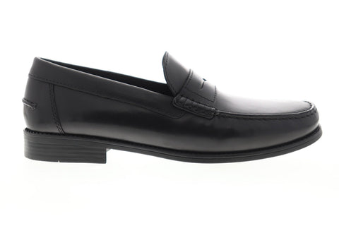Geox U New Damon U641ZB00043C9999 Mens Black Leather Casual Loafers Shoes