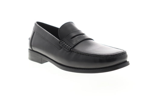 Geox U New Damon U641ZB00043C9999 Mens Black Leather Casual Loafers Shoes