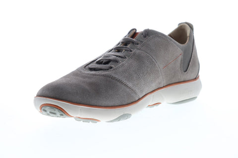 Geox U Nebula U64D7A0BS22C1018 Mens Gray Suede Lace Up Low Top Sneakers Shoes