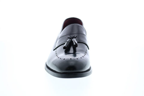 Geox U Hampstead B Mens Black Leather Loafers & Slip Ons Tasseled Shoes
