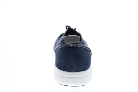 Geox U Brattley A Mens Blue Suede Lace Up Euro Sneakers Shoes