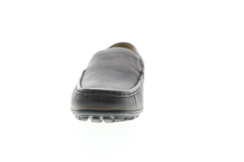 Geox U Moner C Mens Brown Leather Loafers & Slip Ons Moccasin Shoes