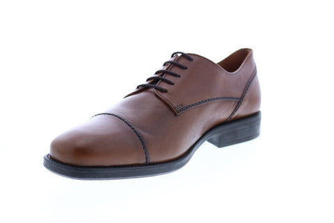 Geox U Federico A Mens Brown Leather Oxfords & Lace Ups Cap Toe Shoes