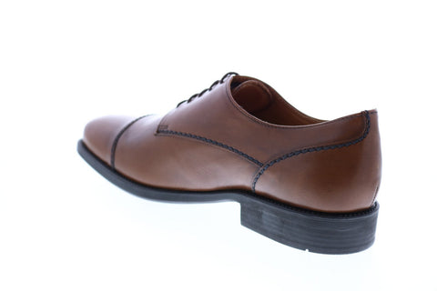 Geox U Federico A Mens Brown Leather Oxfords & Lace Ups Cap Toe Shoes