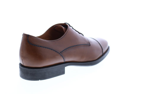 Geox U Federico A Mens Brown Leather Oxfords & Lace Ups Cap Toe Shoes