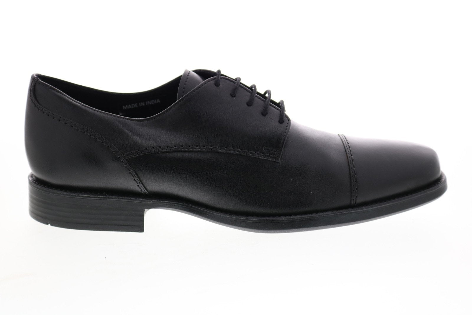 Geox Uomo Federico Mens Black Leather Oxfords & Lace Ups Cap 