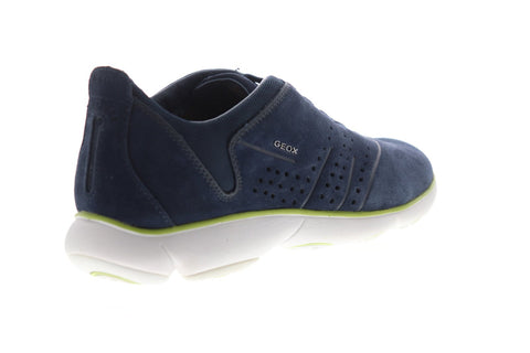 Geox U Nebula U72D7A00022C4002 Mens Blue Suede Slip On Sneakers Shoes