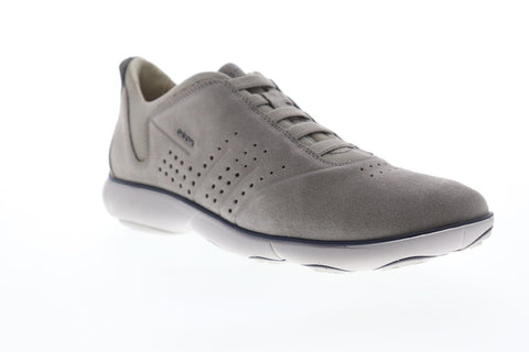 Geox U Nebula U72D7A00022C5097 Mens Gray Suede Slip On Sneakers Shoes