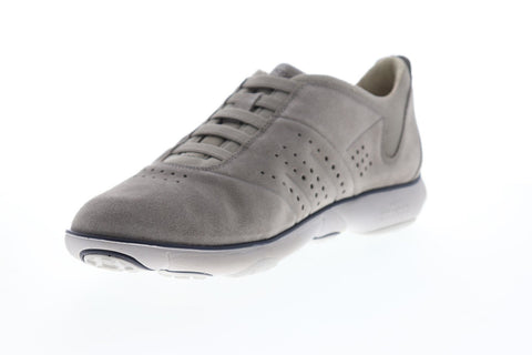 Geox U Nebula U72D7A00022C5097 Mens Gray Suede Slip On Sneakers Shoes
