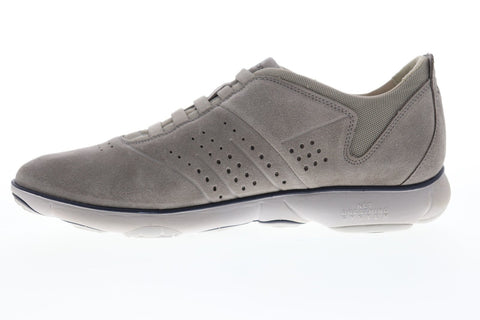Geox U Nebula U72D7A00022C5097 Mens Gray Suede Slip On Sneakers Shoes