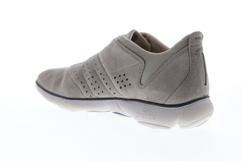 Geox U Nebula U72D7A00022C5097 Mens Gray Suede Slip On Sneakers Shoes
