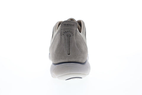 Geox U Nebula U72D7A00022C5097 Mens Gray Suede Slip On Sneakers Shoes