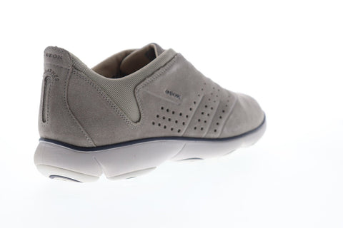 Geox U Nebula U72D7A00022C5097 Mens Gray Suede Slip On Sneakers Shoes