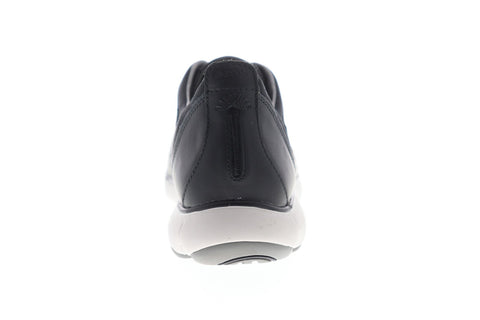 Geox U Nebula U72D7A00085C9999 Mens Black Leather Slip On Sneakers Shoes