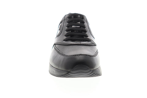 Geox U Dennie U740GA043PVC9997 Mens Black Synthetic Low Top Sneakers Shoes