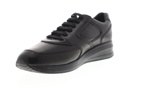 Geox U Dennie U740GA043PVC9997 Mens Black Synthetic Low Top Sneakers Shoes