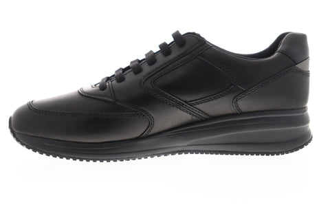 Geox U Dennie U740GA043PVC9997 Mens Black Synthetic Low Top Sneakers Shoes