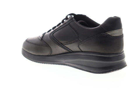 Geox U Dennie U740GA043PVC9997 Mens Black Synthetic Low Top Sneakers Shoes