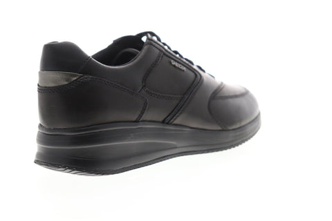 Geox U Dennie U740GA043PVC9997 Mens Black Synthetic Low Top Sneakers Shoes