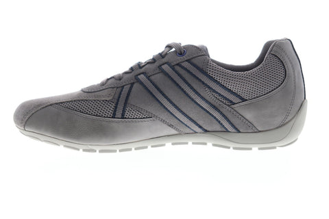 Geox U Ravex U743FB0AU14C9004 Mens Gray Suede Lace Up Low Top Sneakers Shoes